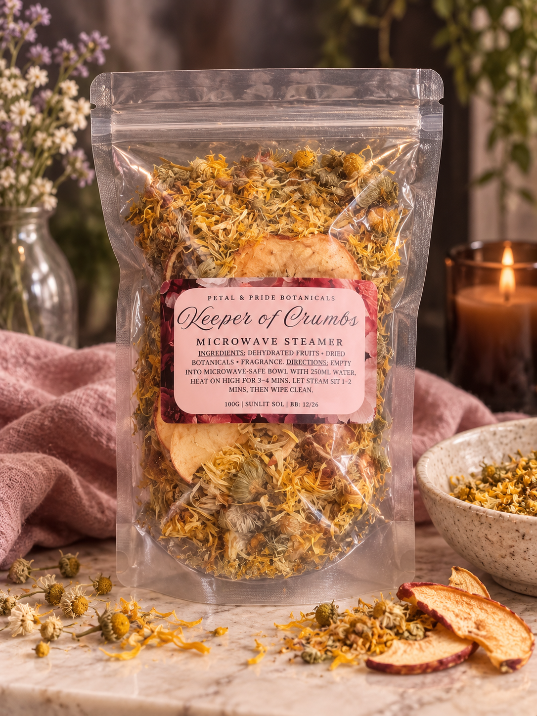 The Keeper of Crumbs | Botanical Mircowave Steamer