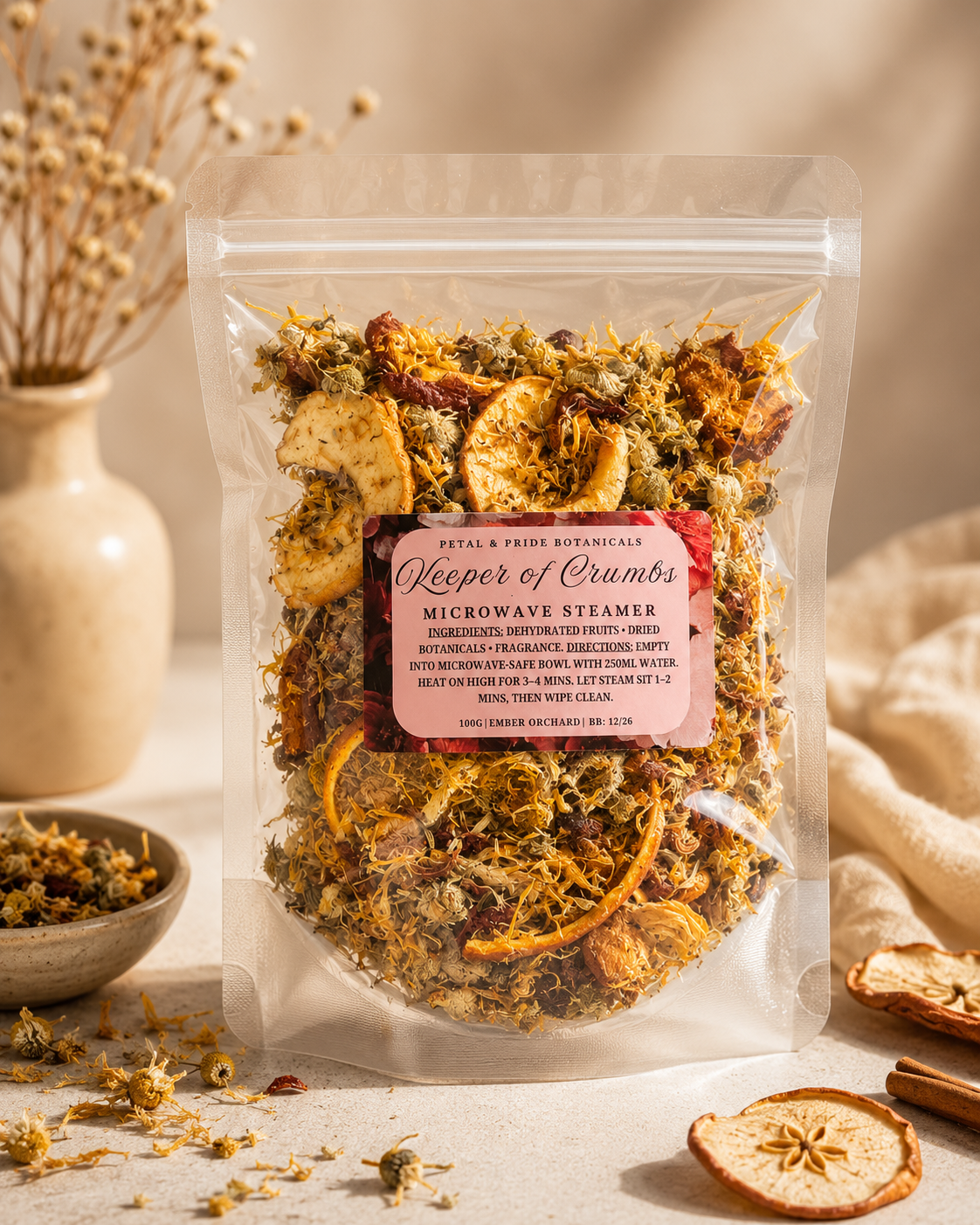 The Keeper of Crumbs | Botanical Mircowave Steamer
