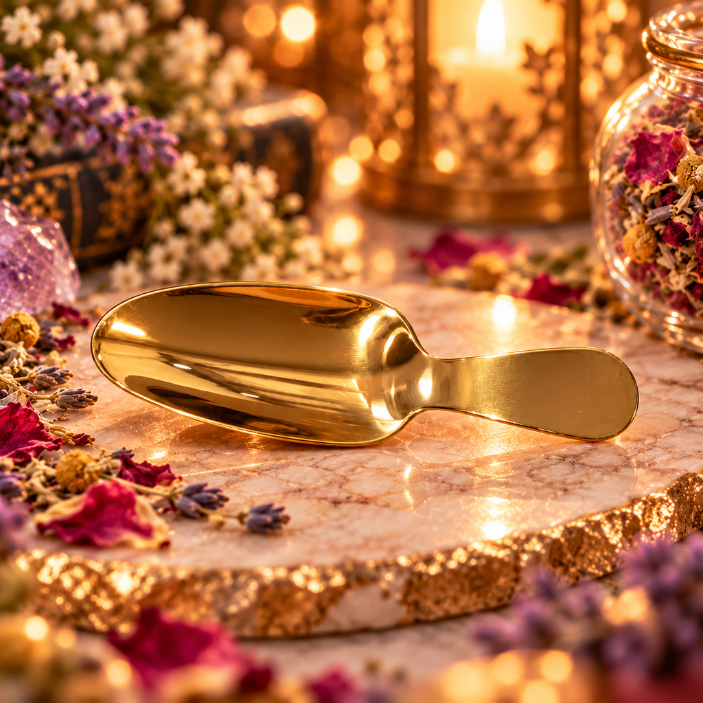 The Golden Spoon | Luxe Ritual Tea Scoop